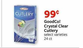 Fareway Goodco! Crystal Clear Cutlery offer