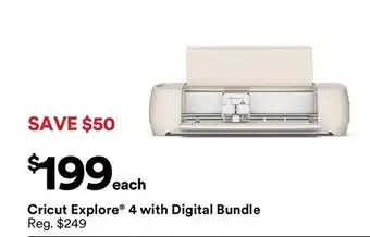 Michaels Cricut explore 4 with Digital Bundle offer