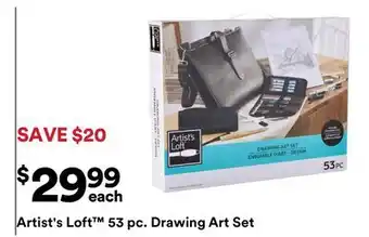 Michaels Artist's Loft 53 pc. Drawing Art Set offer
