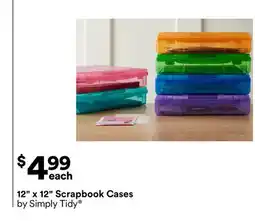 Michaels 12 x 12 Scrapbook Cases by Simply Tidy offer