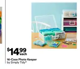 Michaels 16-Case Photo Keeper by Simply Tidy offer