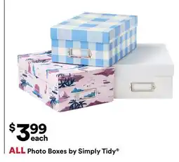 Michaels ALL Photo Boxes by Simply Tidy offer