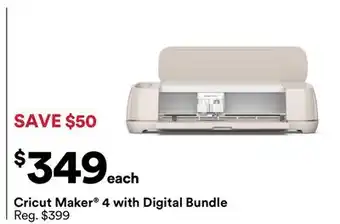 Michaels Cricut maker 4 with Digital Bundle offer