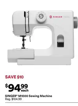 Michaels SINGER M1000 Sewing machine offer