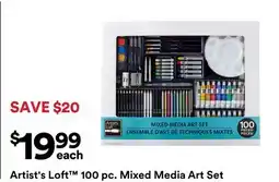 Michaels Artist's Loft 100 pc. mixed media Art Set offer