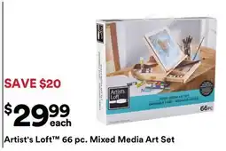 Michaels Artist's Loft 66 pc. mixed media Art Set offer