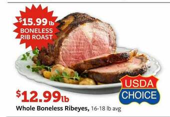 Fareway Whole Boneless Ribeyes offer