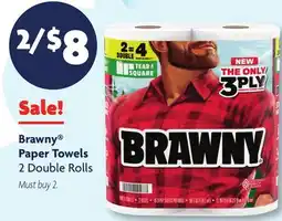 Family Dollar Brawny Paper Towels offer