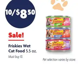 Family Dollar Friskies Wet Cat Food offer