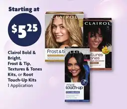Family Dollar Clairol Bold & Bright, Frost & Tip, Textures & Tones Kits, or Root Touch-Up Kits offer