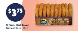 Family Dollar TJ Farms Hash Brown Patties offer