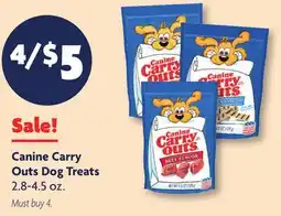 Family Dollar Canine Carry Outs Dog Treats offer