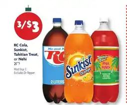 Family Dollar RC Cola, Sunkist, Tahitian Treat, or Nehi offer