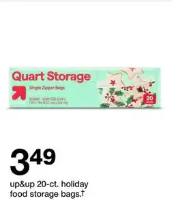 Target up&up 20-ct. holiday food storage bags.† offer