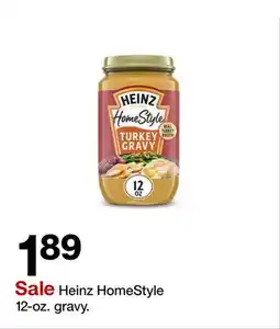 Target Heinz HomeStyle 12 - oz. gravy offer