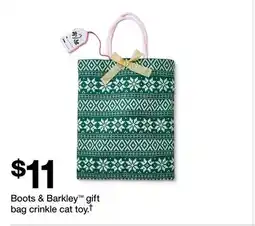 Target Boots & Barkley gift bag crinkle cat toy† offer