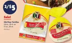 Family Dollar Olé Flour Tortillas offer