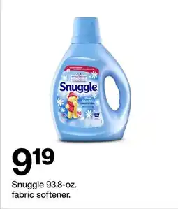 Target Snuggle 93.8-oz. fabric softener offer
