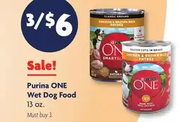 Family Dollar Purina ONE Wet Dog Food offer