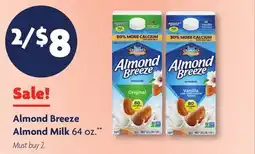 Family Dollar Almond Breeze Almond Milk offer