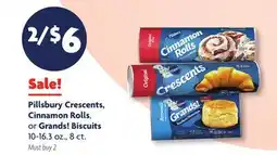 Family Dollar Pillsbury Crescents, Cinnamon Rolls, or Grands! Biscuits offer