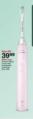 Target Philips Sonicare Plaque Control 4100 rechargeable toothbrush offer