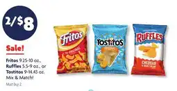 Family Dollar Fritos 9.25-10 oz., Ruffles 5.5-9 oz., or Tostitos 9-14.43 oz offer