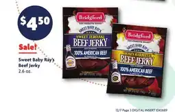Family Dollar Sweet Baby Ray's Beef Jerky offer