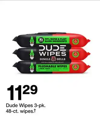 Target Dude Wipes 3-pk. 48-ct. wipes.† offer