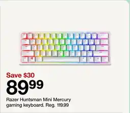 Target Razer Huntsman Mini Mercury gaming keyboard offer