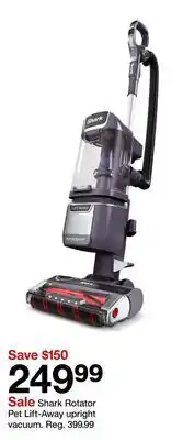 Target Shark Rotator Pet Lift-Away upright vacuum offer