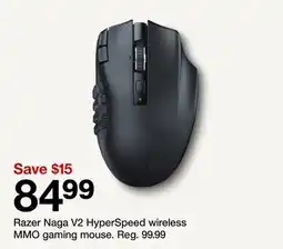 Target Razer Naga V2 HyperSpeed wireless MMO gaming mouse offer