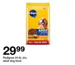 Target Pedigree 44-lb. dry adult dog food offer