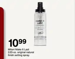 Target Milani Make It Last 2.03-oz. original natural finish setting spray offer