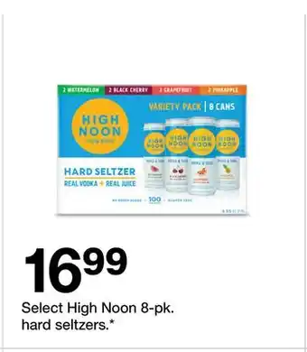 Target High Noon 8-pk. hard seltzers offer