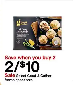Target Select Good & Gather frozen appetizers offer