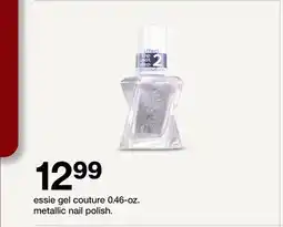 Target essie gel couture 0.46 - oz. metallic nail polish offer