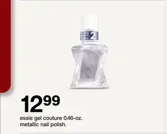 Target essie gel couture 0.46 - oz. metallic nail polish offer