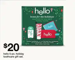 Target hello 5-pc. holiday toothcare gift set offer