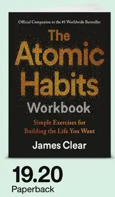 Target The Atomic Habits Workbook, James Clear offer