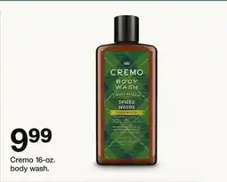 Target Cremo 16-oz. body wash offer