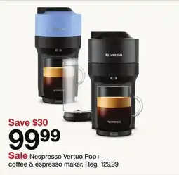 Target Nespresso Vertuo Pop + coffee & espresso maker offer