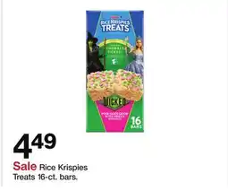 Target Rice Krispies Treats 16-ct. bars offer