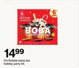 Target O's Bubble boba tea holiday party kit offer