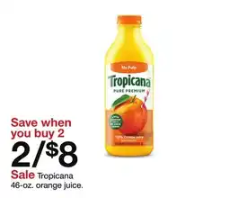 Target Tropicana 46-oz. orange juice offer