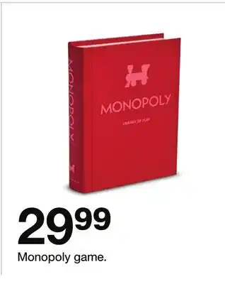 Target Monopoly game offer