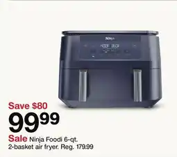 Target Ninja Foodi 6-qt. 2-basket air fryer offer