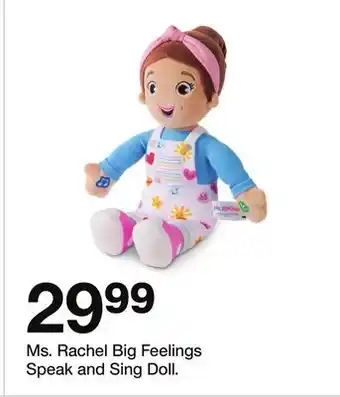 Target Ms. Rachel Big Feelings Speak and Sing Doll offer