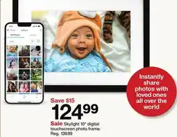 Target Skylight 10 digital touchscreen photo frame offer