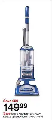 Target Shark Navigator Lift-Away Deluxe upright vacuum offer